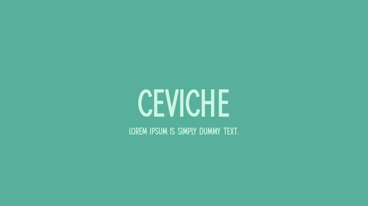 Ceviche Font