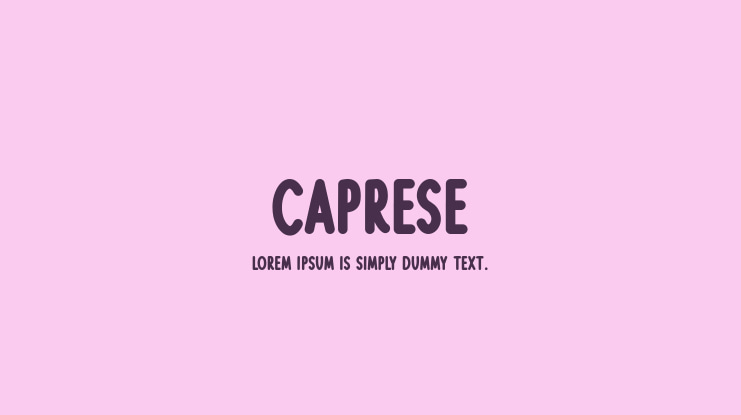 Caprese Font