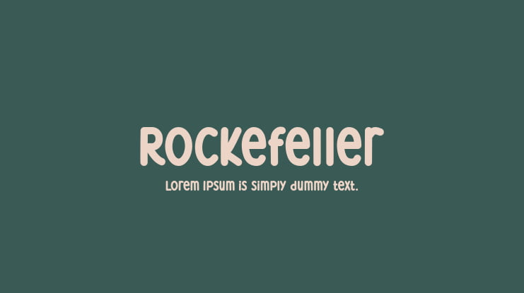 Rockefeller Font