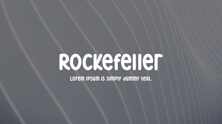 Rockefeller Font