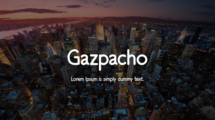 Gazpacho Font