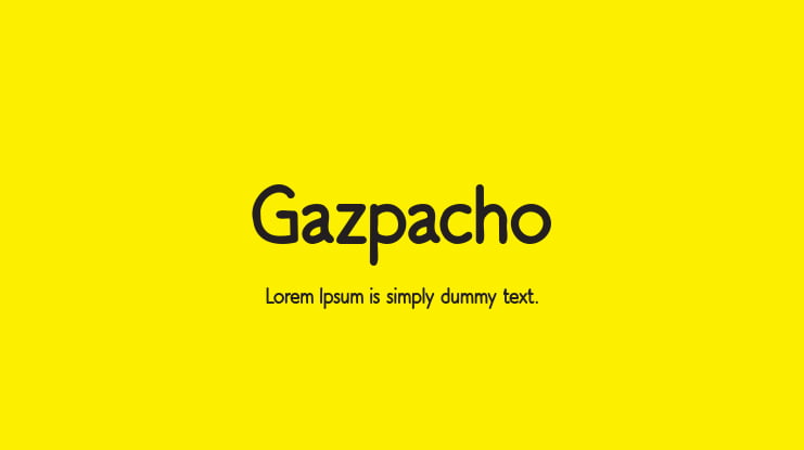 Gazpacho Font