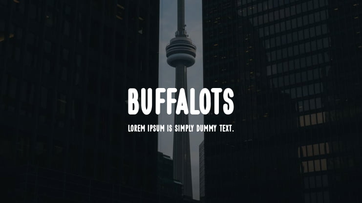 Buffalots Font