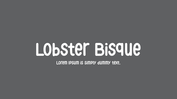 Lobster Bisque Font
