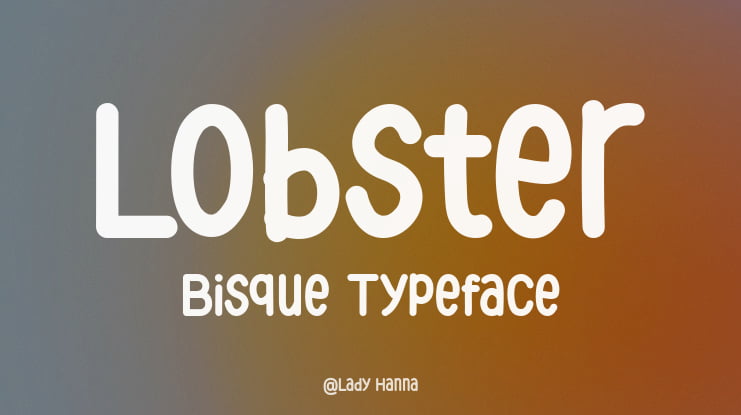 Lobster Bisque Font