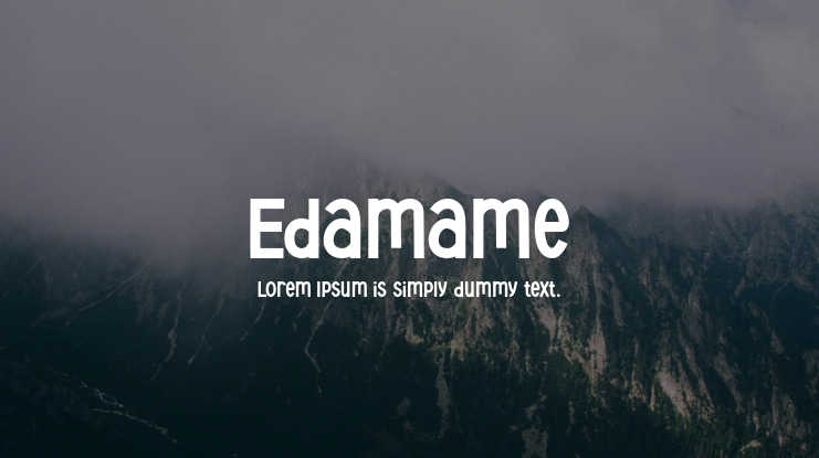 Edamame Font