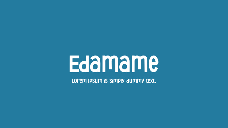 Edamame Font