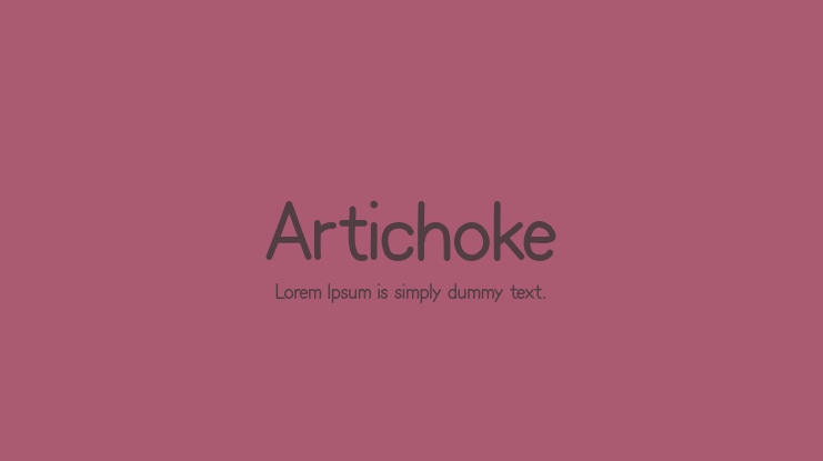Artichoke Font