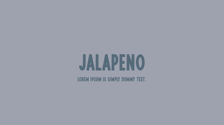 Jalapeno Font