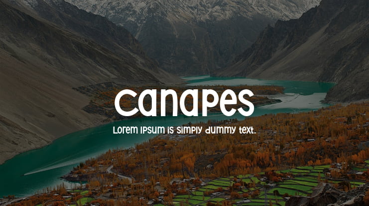 Canapes Font