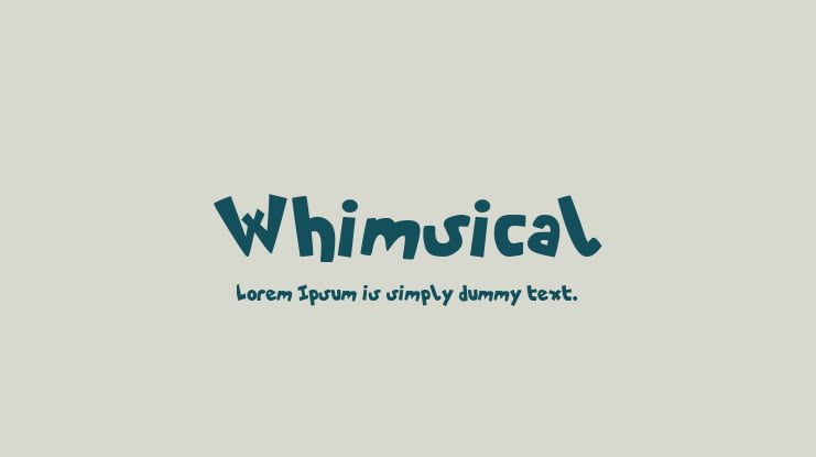 Whimsical Font