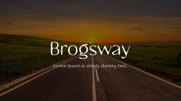 Brogsway Font