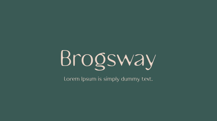 Brogsway Font
