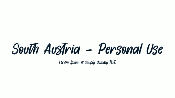 South Austria - Personal Use Font