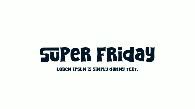 Super Friday Font