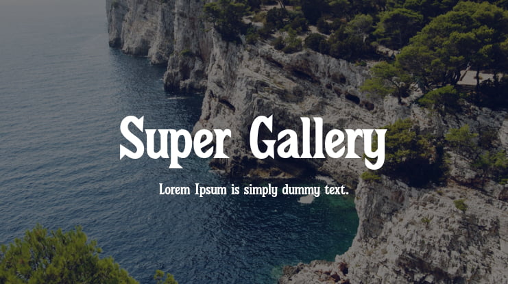 Super Gallery Font