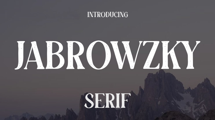 JABROWZKY Font