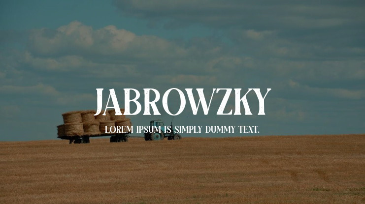 JABROWZKY Font