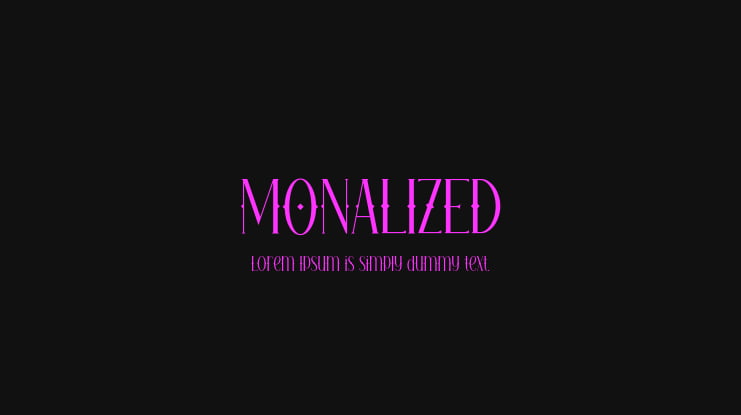 MONALIZED Font