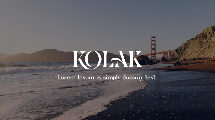 KOLAK Font
