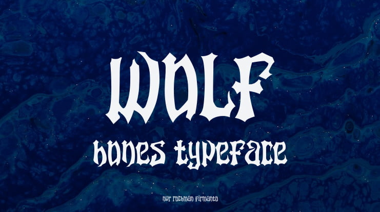 wolf bones Font