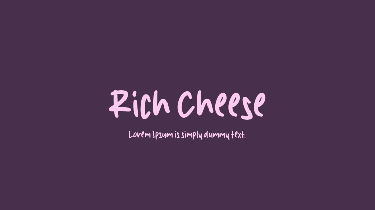 Rich Cheese Font