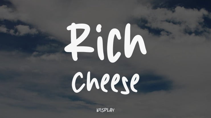 Rich Cheese Font