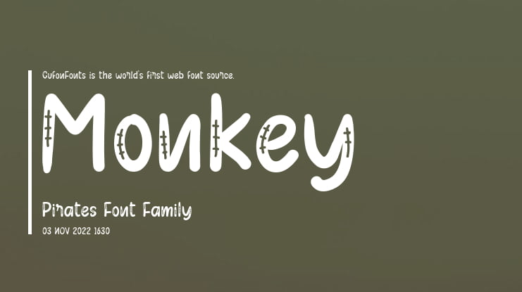 Monkey Pirates Font