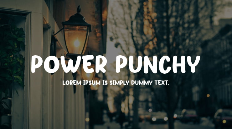 Power Punchy Font