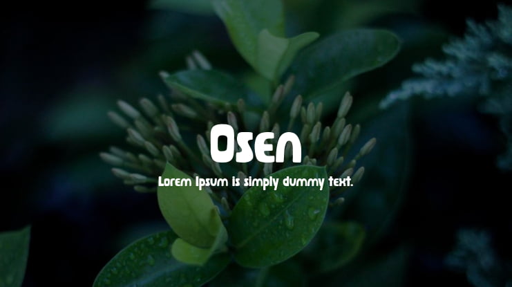 Osen Font
