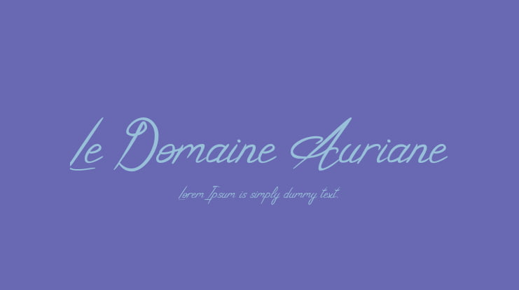 Le Domaine Auriane Font