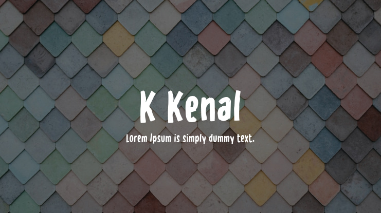 K Kenal Font