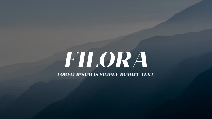 Filora Font Family