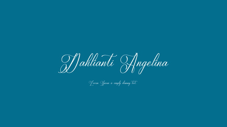 Dahlianti Angelina Font