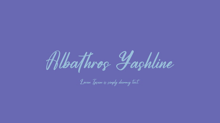Albathros Yashline Font