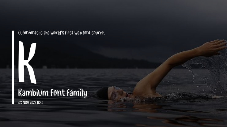 K Kambium Font