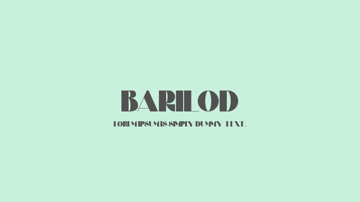 BARILOD Font