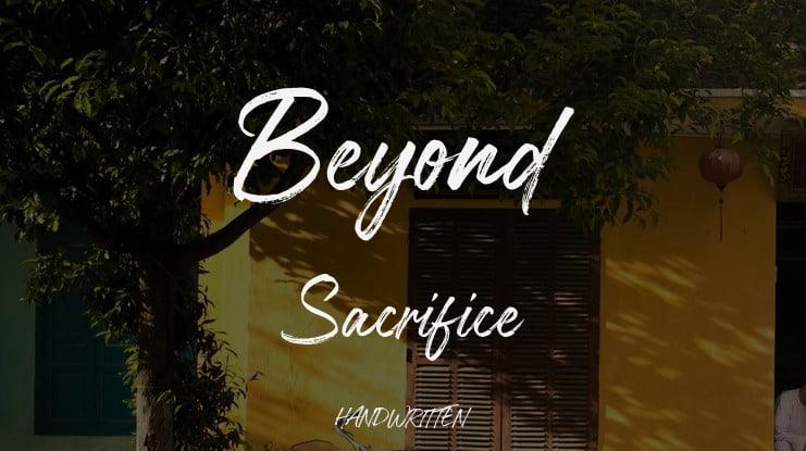 Beyond Sacrifice Font