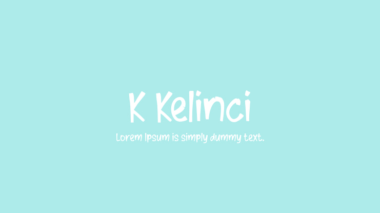 K Kelinci Font