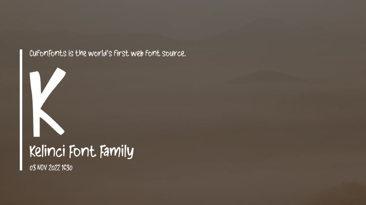K Kelinci Font
