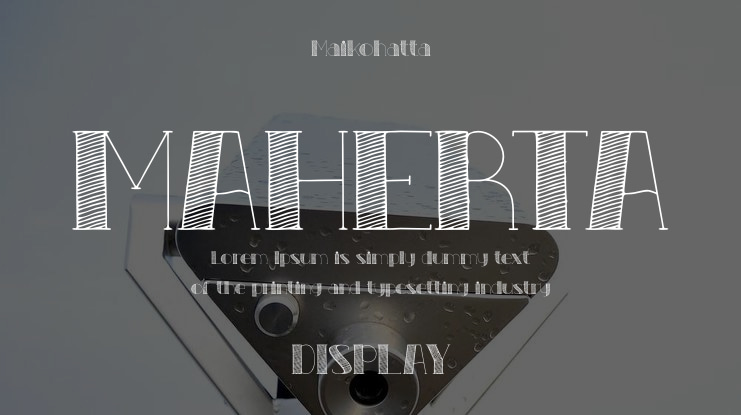 MAHERTA Font