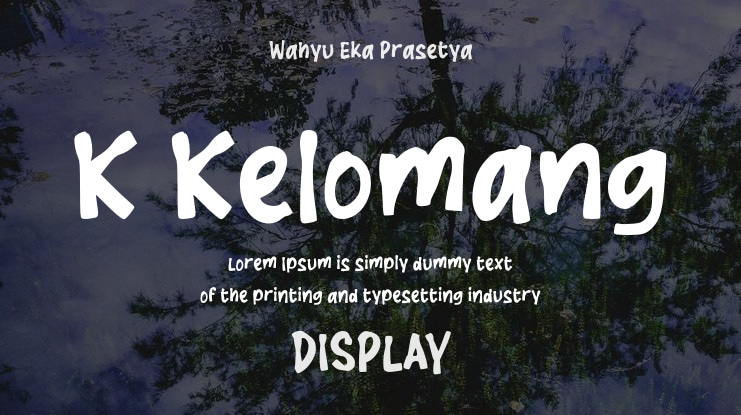 K Kelomang Font