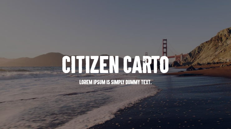 Citizen Carto Font