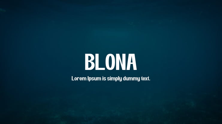 BLONA Font