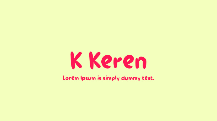 K Keren Font