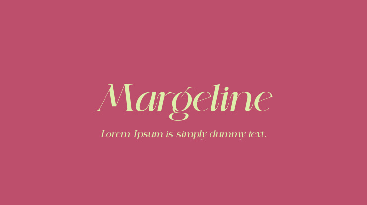 Margeline Font