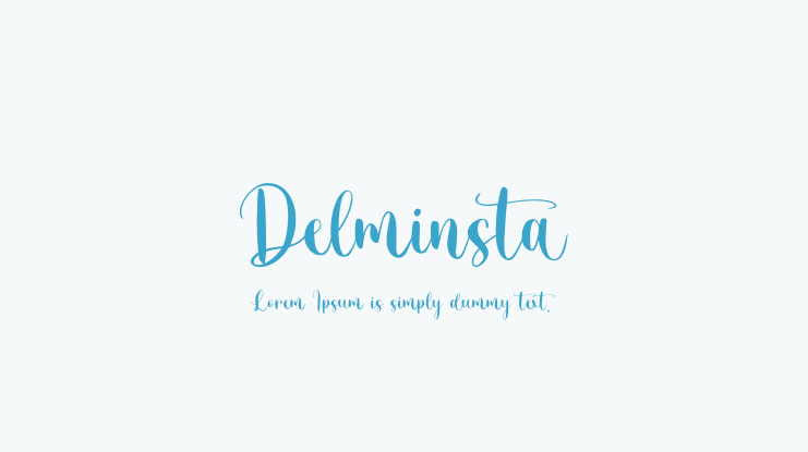 Delminsta Font