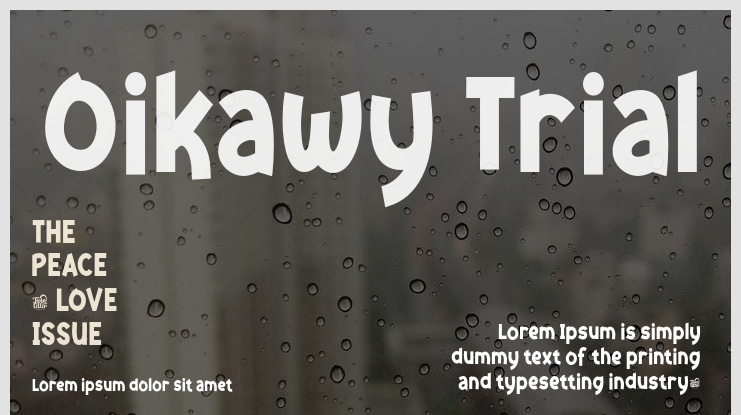 Oikawy Trial Font