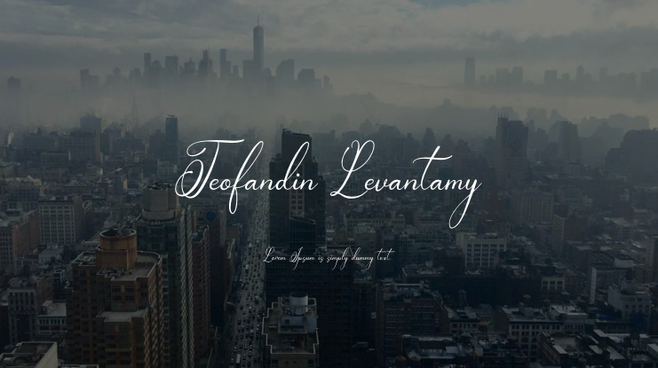 Teofandin Levantamy Font