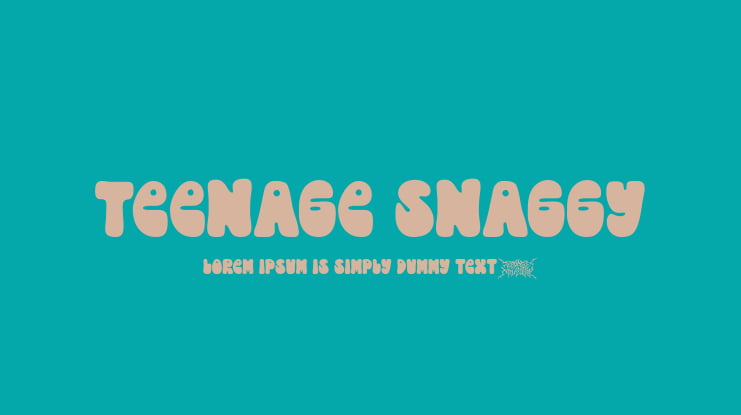 Teenage Snaggy Font